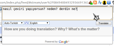 Bubble translate, Google Translate, çeviri