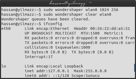 wondershaper wondershaper_ifconfig