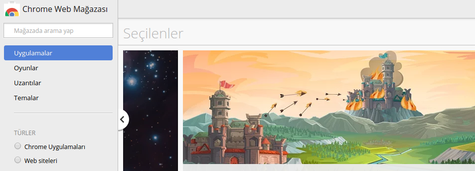 chrome uygulamaları