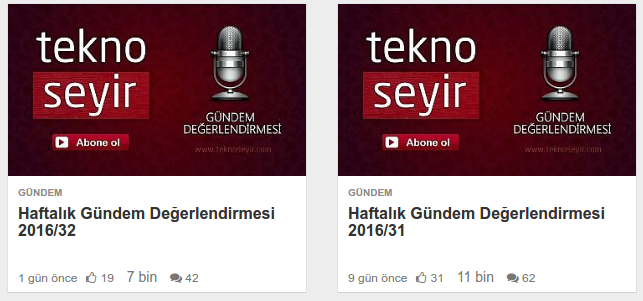 teknoseyir haftalık gündem değerlendirmesi